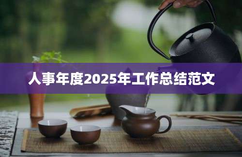 人事年度2025年工作总结范文
