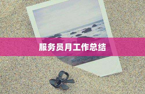 服务员月工作总结