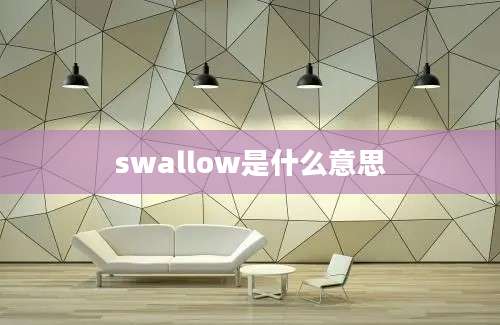 swallow是什么意思