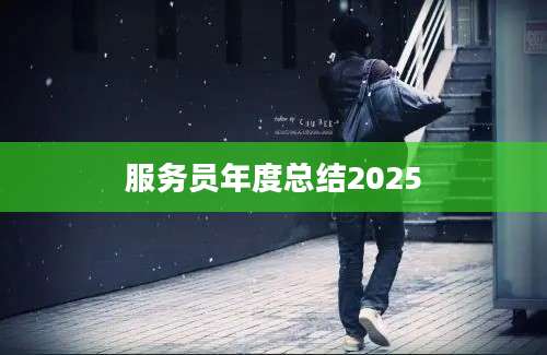 服务员年度总结2025