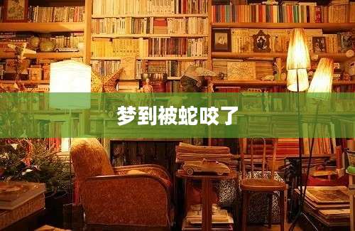 梦到被蛇咬了