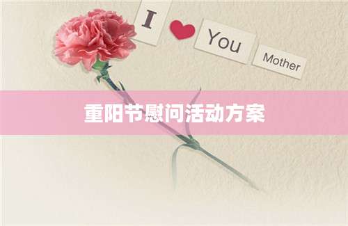 重阳节慰问活动方案
