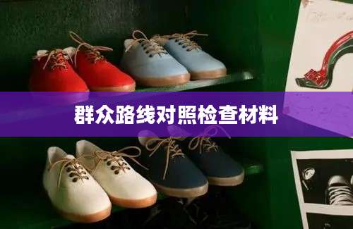 群众路线对照检查材料