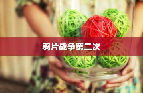 鸦片战争第二次