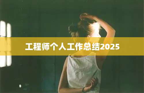 工程师个人工作总结2025
