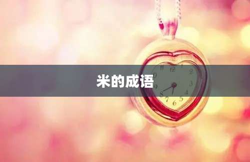 米的成语