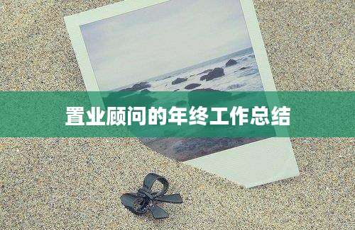 置业顾问的年终工作总结