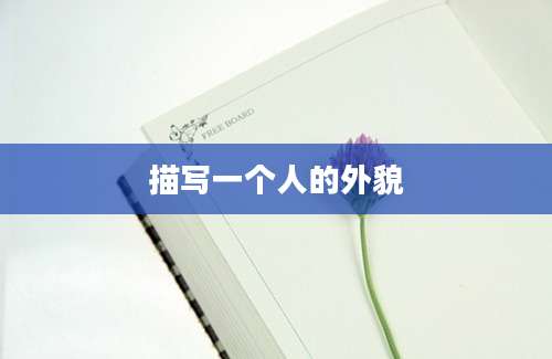 描写一个人的外貌