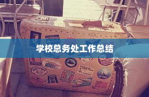 学校总务处工作总结