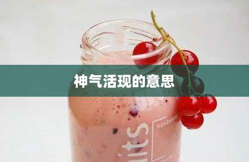 神气活现的意思