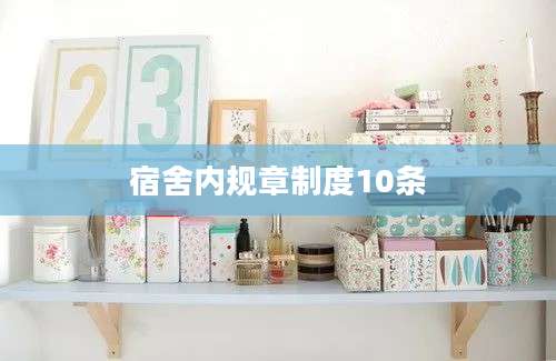 宿舍内规章制度10条