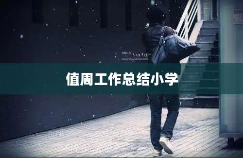值周工作总结小学