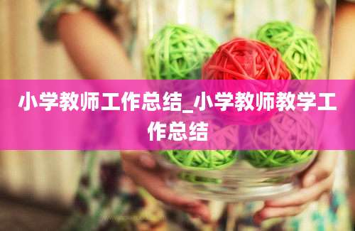 小学教师工作总结_小学教师教学工作总结