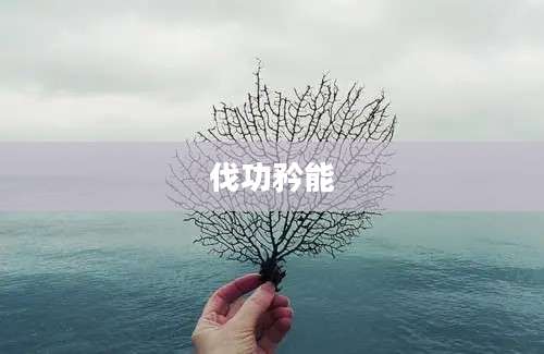 伐功矜能
