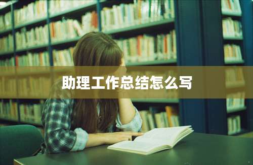 助理工作总结怎么写