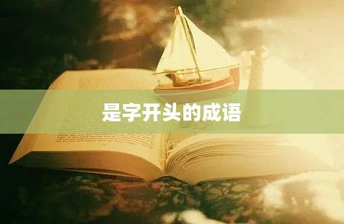是字开头的成语