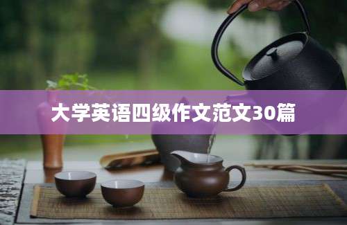 大学英语四级作文范文30篇