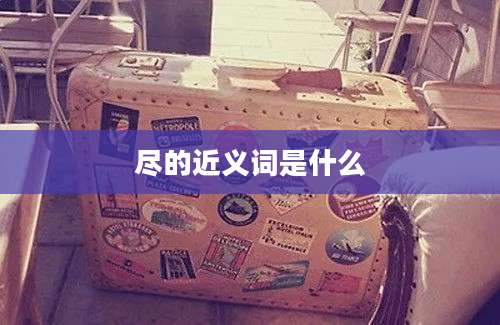 尽的近义词是什么