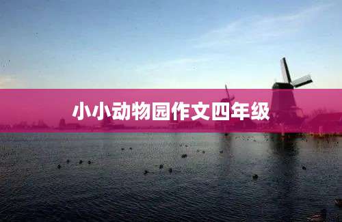 小小动物园作文四年级