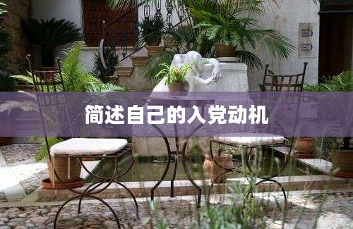 简述自己的入党动机