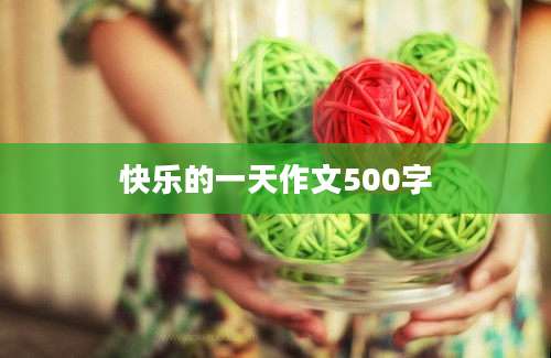快乐的一天作文500字