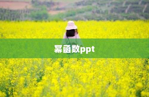 幂函数ppt