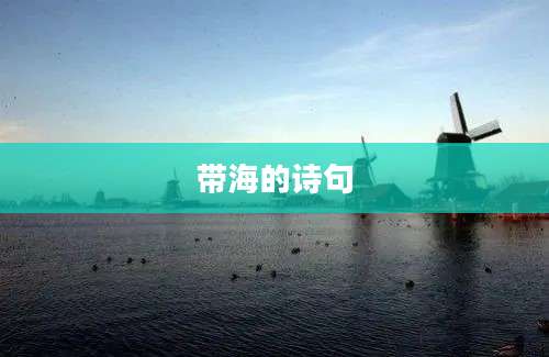 带海的诗句