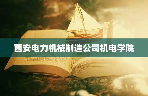 西安电力机械制造公司机电学院
