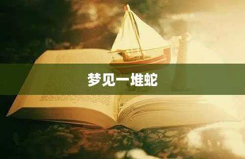 梦见一堆蛇