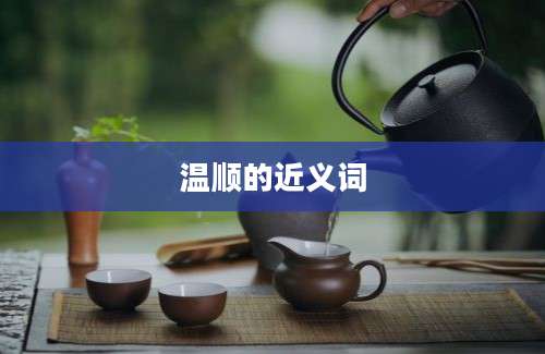 温顺的近义词