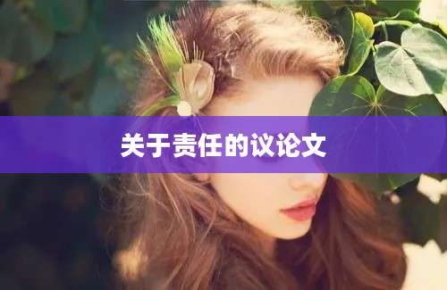 关于责任的议论文