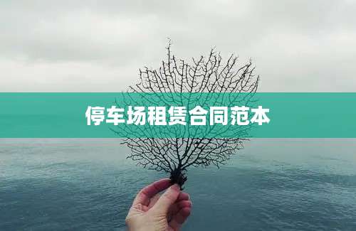 停车场租赁合同范本