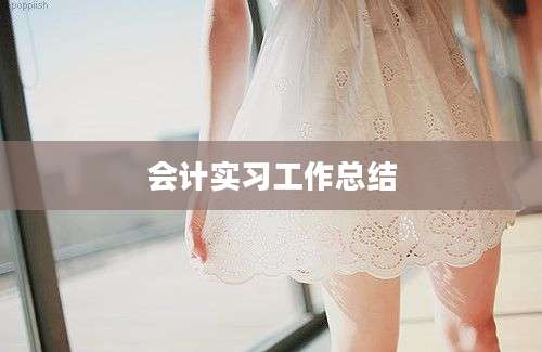 会计实习工作总结