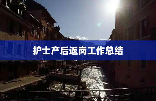 护士产后返岗工作总结