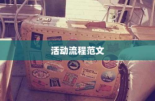 活动流程范文