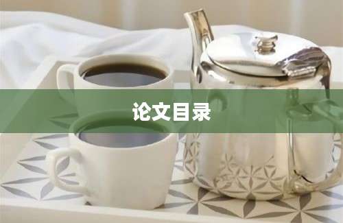 论文目录
