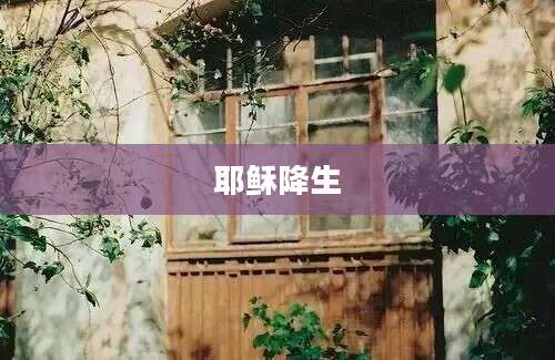 耶稣降生
