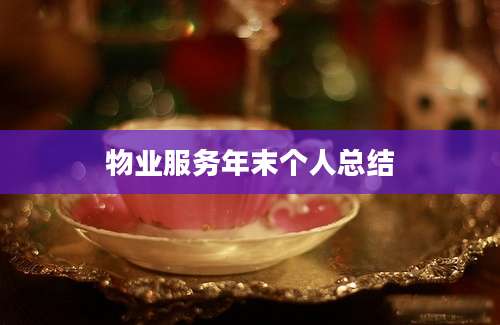 物业服务年末个人总结