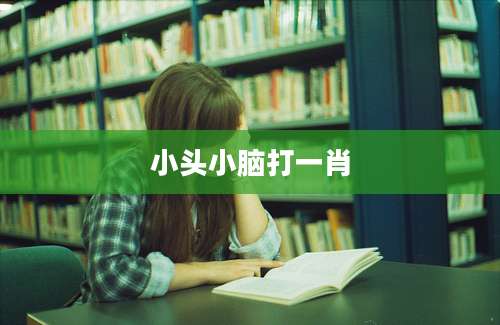 小头小脑打一肖