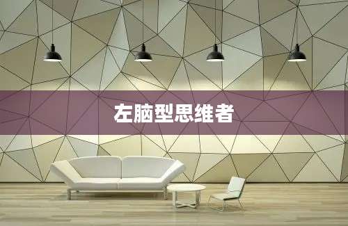 左脑型思维者