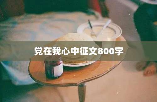 党在我心中征文800字
