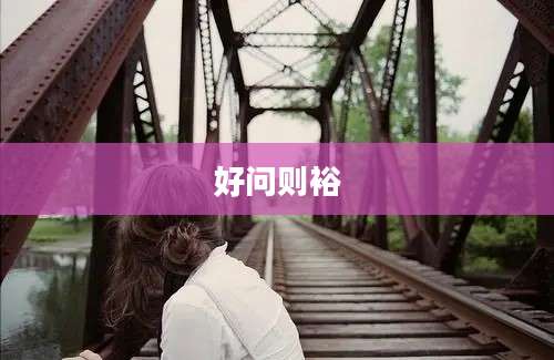 好问则裕