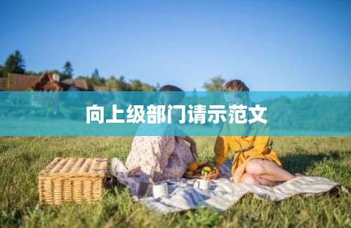 向上级部门请示范文