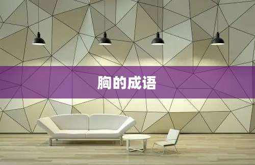 胸的成语