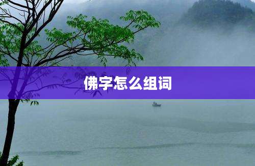 佛字怎么组词