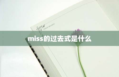 miss的过去式是什么