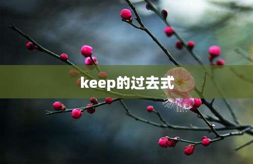 keep的过去式