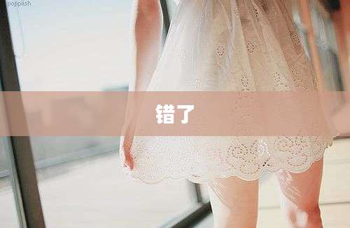错了