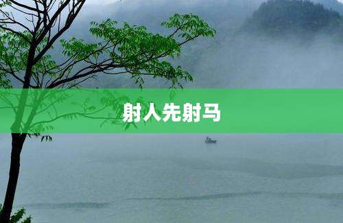 射人先射马