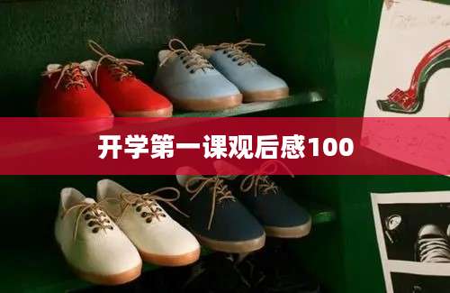 开学第一课观后感100